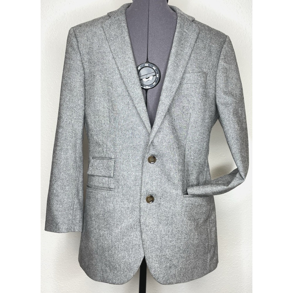 J.Crew Mens Blazer Thompson Two-Button Sport Coat 36S Gray